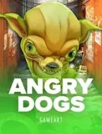 angry dogs game logo